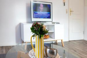 TV a/nebo společenská místnost v ubytování Heimathafen Bad Bevensen