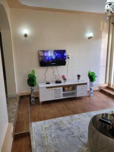 TV a/nebo společenská místnost v ubytování Gloria house
