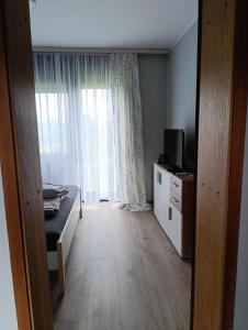 Televiisor ja/või meelelahutuskeskus majutusasutuses Harmonia guesthouse