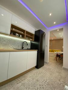 Kuchyň nebo kuchyňský kout v ubytování Apartmán Rysy