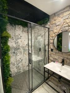 Koupelna v ubytování Apartmán Rysy