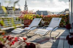 Balkón nebo terasa v ubytování Boutique Hotel Hauser