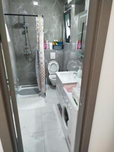 Koupelna v ubytování Apartman Vito