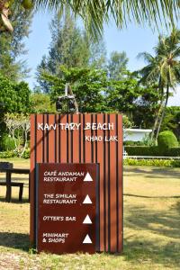 a sign for the kiwi therapy beach slope lab at Kantary Beach Hotel Villas & Suites in Khao Lak