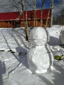Chatka w gorach v zime