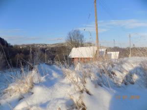 Chatka w gorach v zime