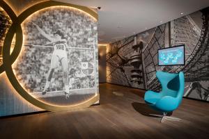 TV/Unterhaltungsangebot in der Unterkunft Motel One München-Olympia Gate