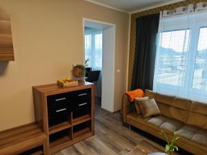 Χώρος καθιστικού στο Apartments Faak