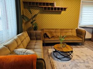 Χώρος καθιστικού στο Apartments Faak