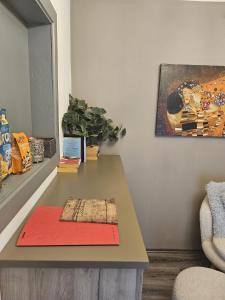 Χώρος καθιστικού στο Apartments Faak