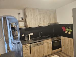 Η κουζίνα ή μικρή κουζίνα στο Apartments Faak