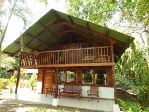 Balkón nebo terasa v ubytování Corcovado Beach Lodge