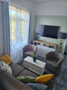 Μια τηλεόραση ή/και κέντρο ψυχαγωγίας στο Apartman Istria Green