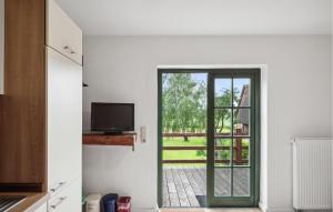 Μια τηλεόραση ή/και κέντρο ψυχαγωγίας στο Gorgeous Apartment In Am Salzhaff