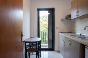 A kitchen or kitchenette at Manos Kritikakis Apartments