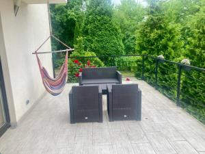 Balkón nebo terasa v ubytování Tymi3 Dom na wzgórzu przy stoku
