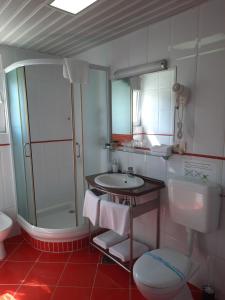 Koupelna v ubytování Hotel Aruba