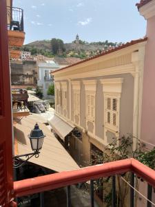 a view from the balcony of a building at Hotel EPIDAVROS in Nafplio