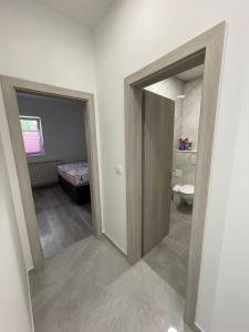 Koupelna v ubytování Apartments Adria