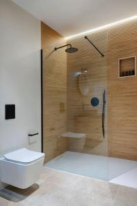 une salle de bain avec douche et toilettes dans l'établissement Ruzafa´s Gate 3, à Valence