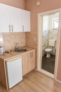 Koupelna v ubytování Kaldrma Guesthouse