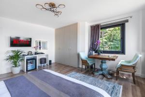 TV a/nebo společenská místnost v ubytování Hillora Hotel Buyukada