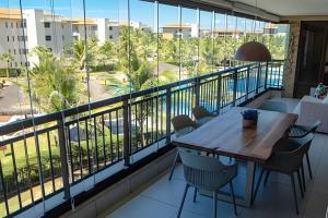Μπαλκόνι ή βεράντα στο Resort pé na areia perto do Beach park - Mandara Kauai