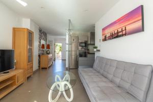 Dapur atau dapur kecil di Maryvilla Inspiración y Vacaciones - Bungalows