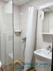 Koupelna v ubytování Ferias Apartmani