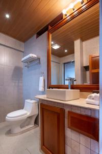 Koupelna v ubytování Hotel Belmar
