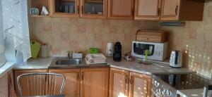 Η κουζίνα ή μικρή κουζίνα στο Apartman Sandy Prestige