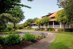 A garden outside Coastal Calm Retreat