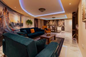 Χώρος καθιστικού στο Bentley Apartments