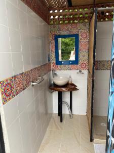 Koupelna v ubytování Glamping Vintage Anapoima + 15 fotografií