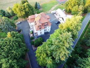 Pohľad z vtáčej perspektívy na ubytovanie Vila Olga
