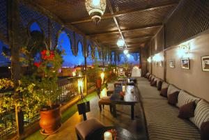 Posezení v ubytování Riad Terra Bahia