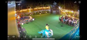 an overhead view of a tennis player on a court at Van villa in Hanoi +51 photos
