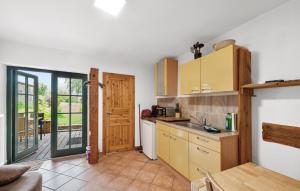 Η κουζίνα ή μικρή κουζίνα στο Pet Friendly Apartment In Am Salzhaff
