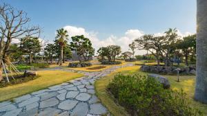 Zahrada ubytování Jeju Badayeon Villa