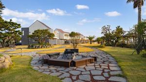 Zahrada ubytování Jeju Badayeon Villa