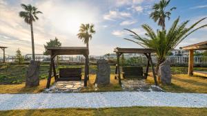 Zahrada ubytování Jeju Badayeon Villa