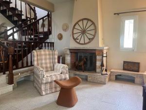 Posezení v ubytování Olive stone Villa