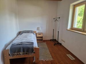 Postel nebo postele na pokoji v ubytování Wohnung mit Garten