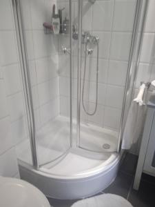 Koupelna v ubytování Ferienhaus uelsen