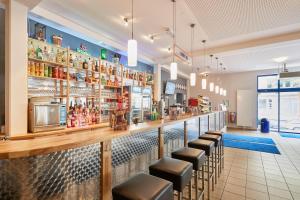 Lounge nebo bar v ubytování a&o Aachen Hauptbahnhof
