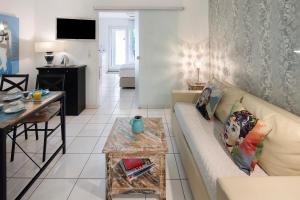 Χώρος καθιστικού στο Ferienwohnung an der Dönche