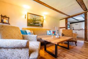 Posezení v ubytování Hexenhaus auf Rügen