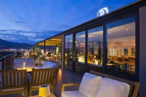 A balcony or terrace at Ramada Resort by Wyndham Bodrum