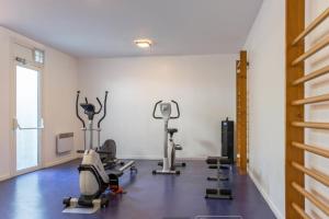 Gimnasio o equipo deportivo en Apt 4 residence in the heart of St-Martin with swimming pool and parking