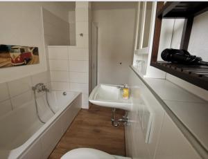 Koupelna v ubytování Hotel Wettlaufer